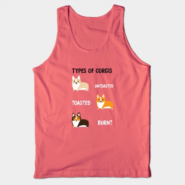 Types of Corgis Tank Top by saniday